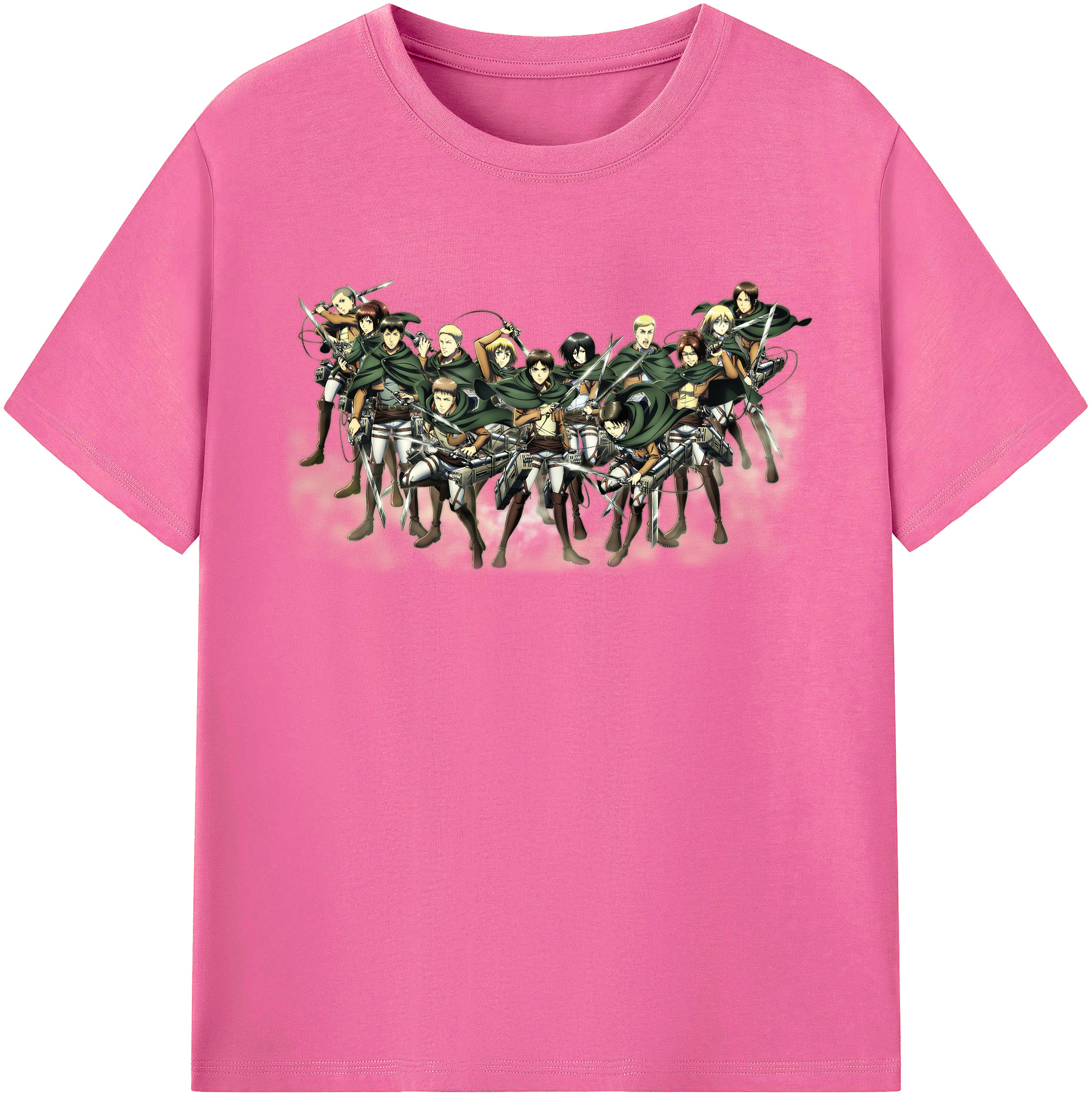 （画像用） 進撃の巨人 Attack on Titan レディースカジュアルプリントTシャツ（綿100％）